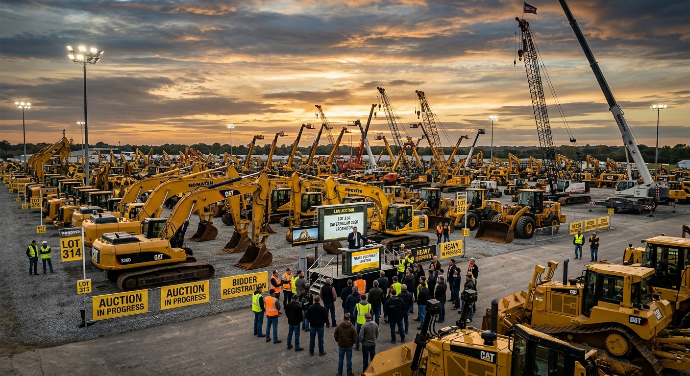 Warehouse equipment at Highland Commercial Auctions